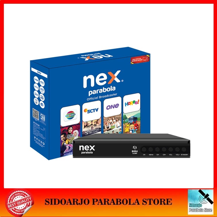 Nex Mola Parabola Biru G2 Receiver Rekomendasi Lengkap Lokal Premium