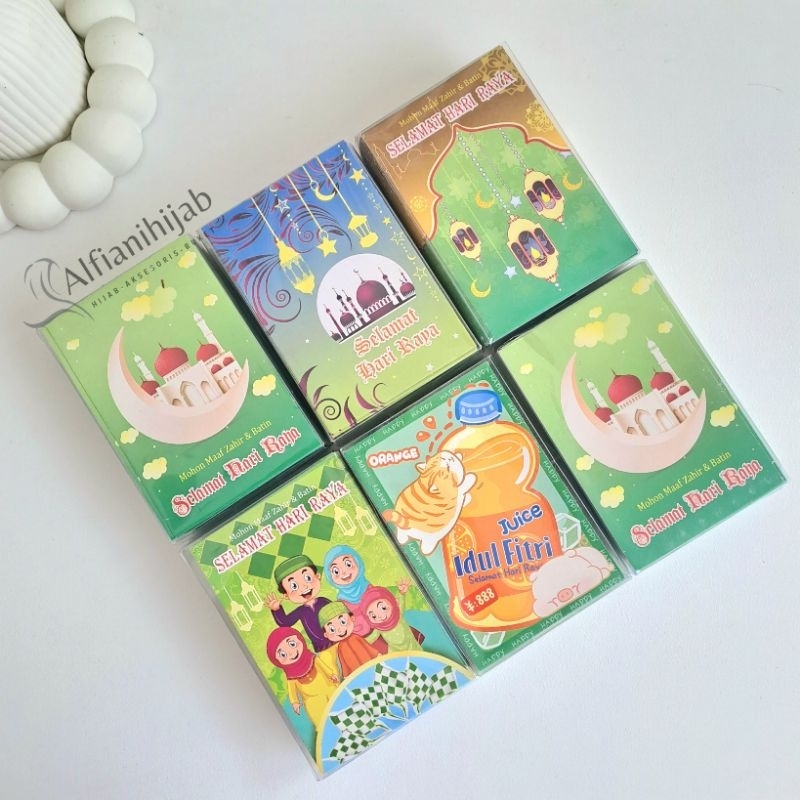 

Alfianihijab - Amplop Lebaran Box Mika Isi 50pcs Motif Lucu Terbaru