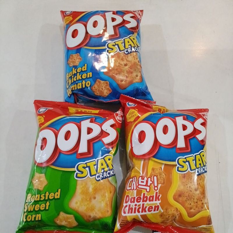 

Oops Star 40g Tomato / Daebak Chicken / Sweet Corn