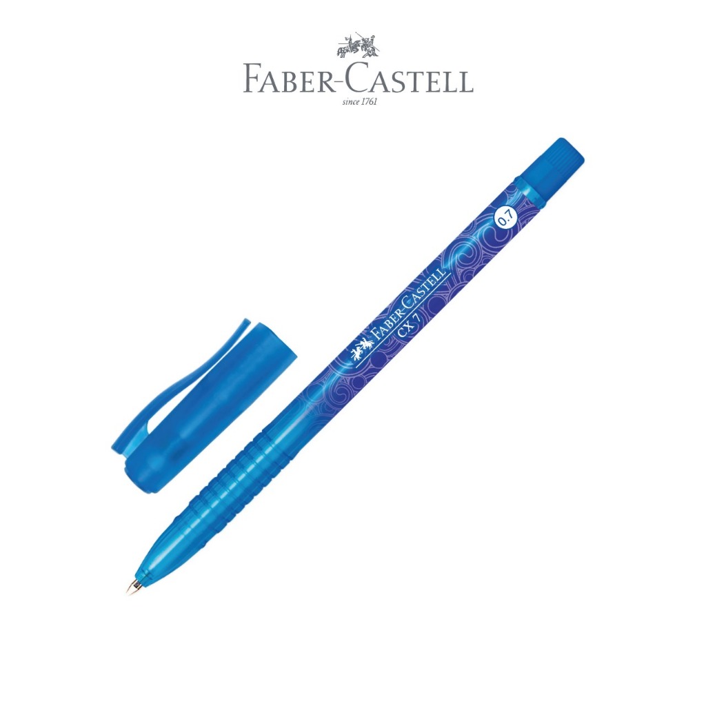 

Faber-Castell Ballpoint Pen CX 0.7 mm Motif Tinta Hitam Black Ink 1 PCS