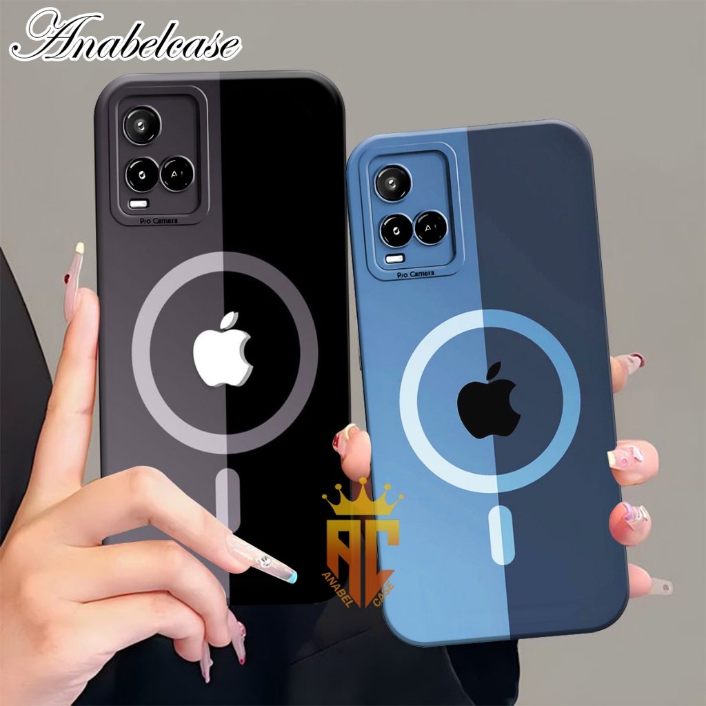 Softcase VIVO Y21 Y21A Y21S Y22 Y22S Y35 Y33 Y33S Y21T Y33T. Fashion Case Terbaru Motif Logo Apple A