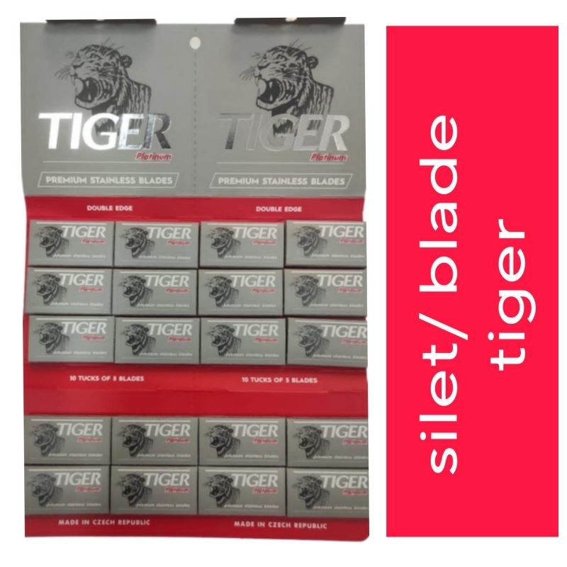 

( 1 pak= 5pcs) silet/ blade Tiger