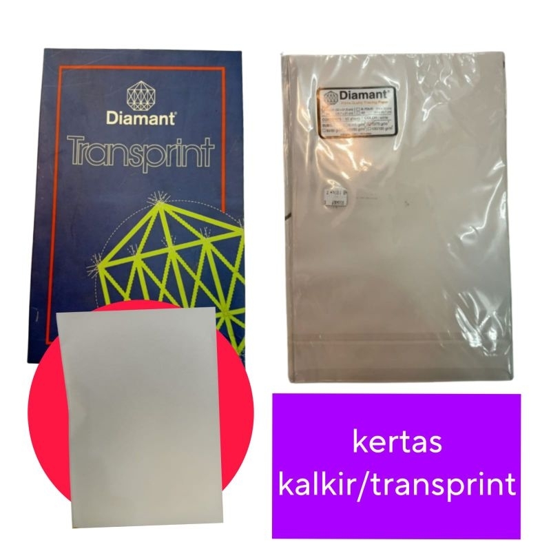 

( 1 pak isi 10 pcs) kertas tracing paper / kertas transparant/ kertas kalkir f4 folio isi 10 lembar 85 gr warna putih diamant