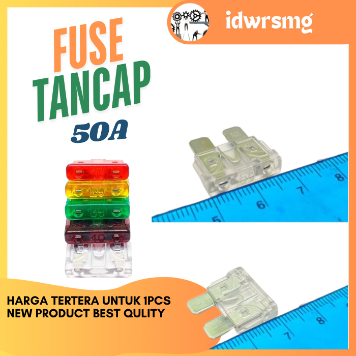 Sekring Tancap Besar Fuse 50A 50a sekring mobil/inverter