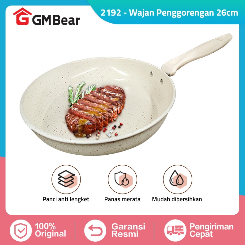 GM Bear Wajan Penggorengan 26 cm 2192 - Wajan Fry Pan