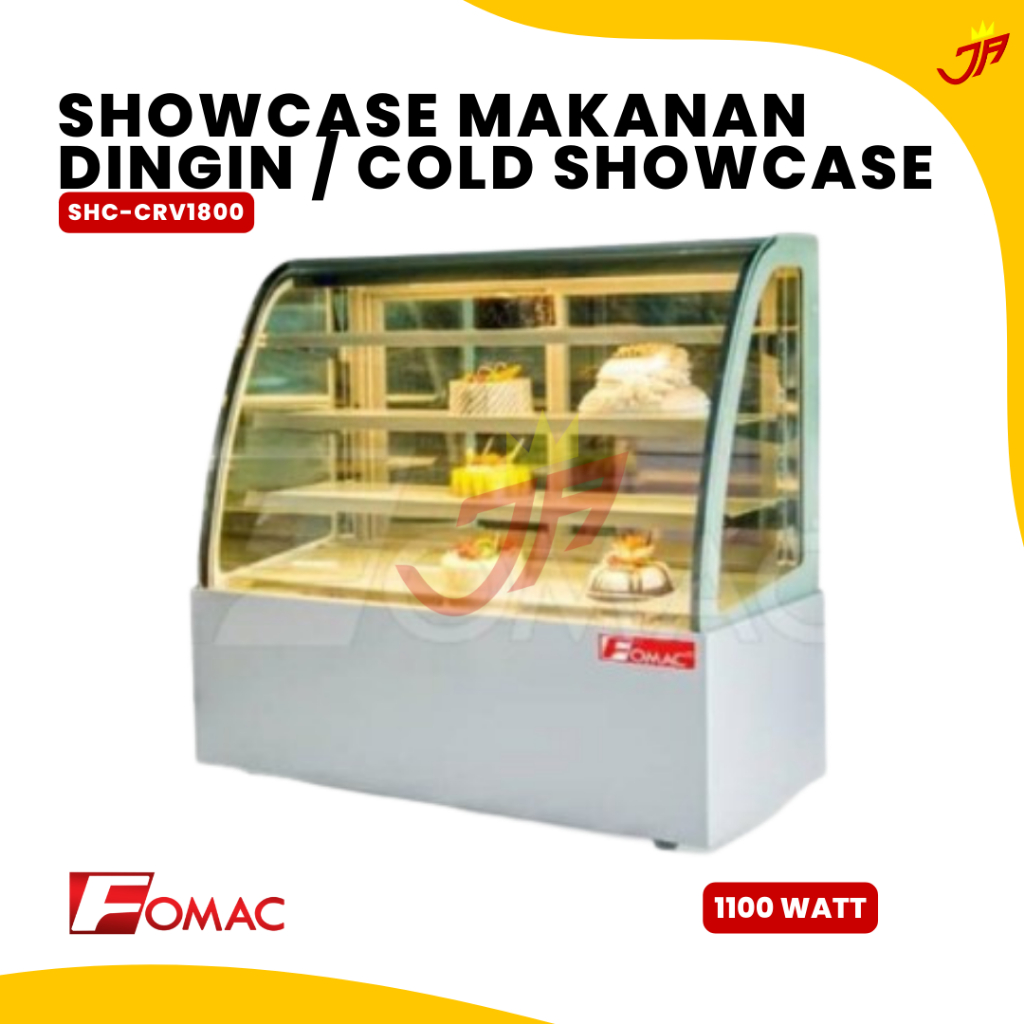 FOMAC Showcase makanan dingin / Cold Showcase  SHC-CRV1800 / Cake Showcase