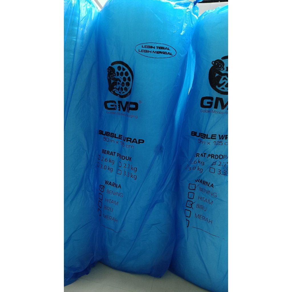 

KHUSUS GOSEND GRAB INSTANT_ GMP Bubble Plastic Putih 125 Cm x 50 Mtr x 2.6 Kg