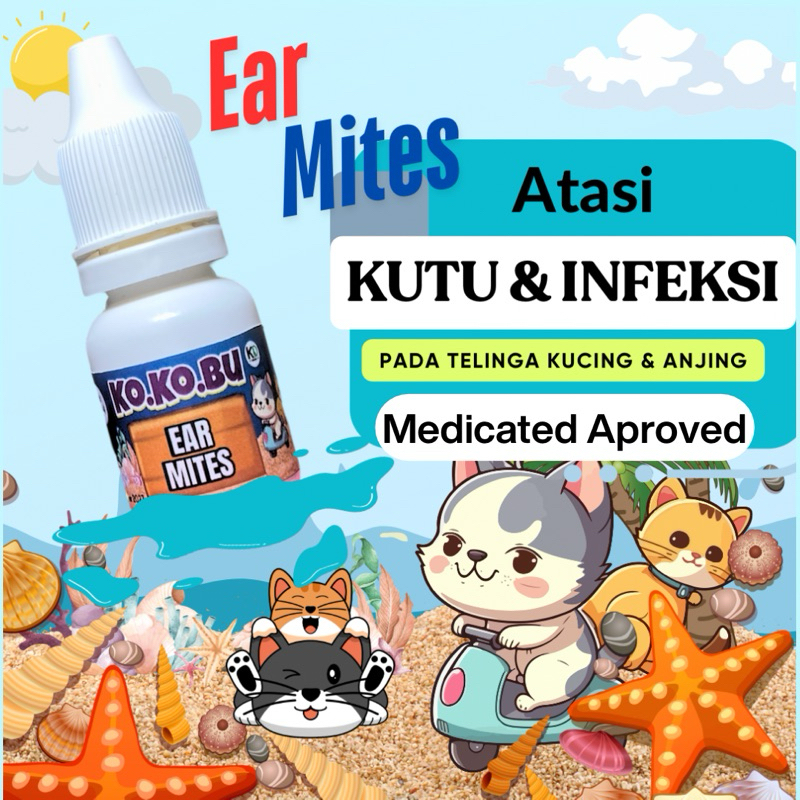 EAR MITES • kutu telinga • infeksi • kucing • anjing