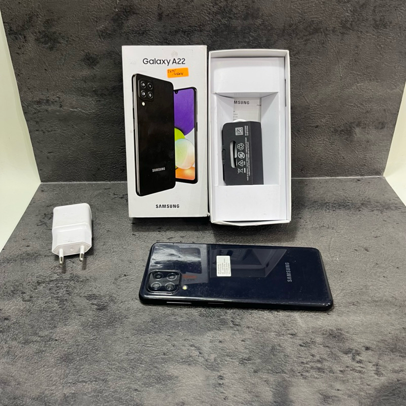 Samsung Galaxy A22 6/128gb Fullset Second Garansi Resmi