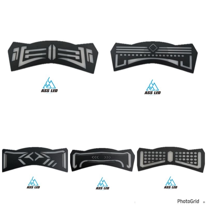 AKRILIK BAHAN STOPLAMP LAZY AEROX NEW / AEROX CONNECTED / AEROX CYBER CITY MOTIF + CAT BELUM TEKUK