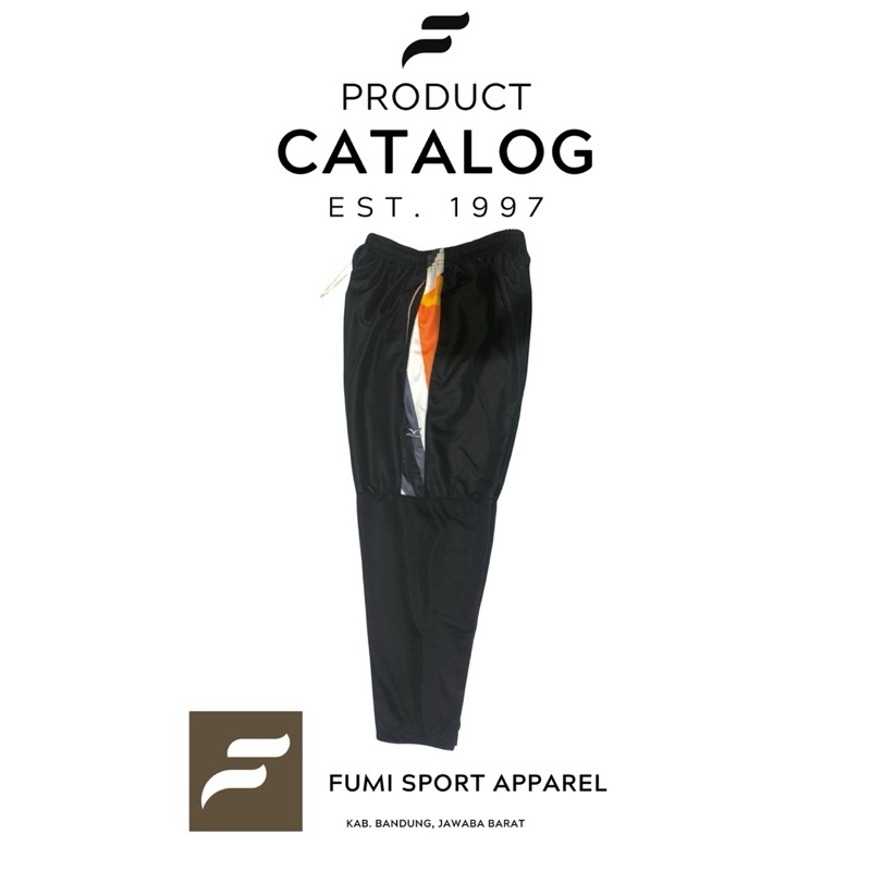 CELANA TRAINING PANJANG WANITA-PRIA | SAMPING PRINTING DAN SAKU