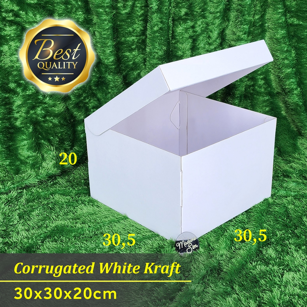 

KOTAK KUE TART - CAKE BOX - DUS KADO 30x30x20 - WK (ISI : 10 PCS)