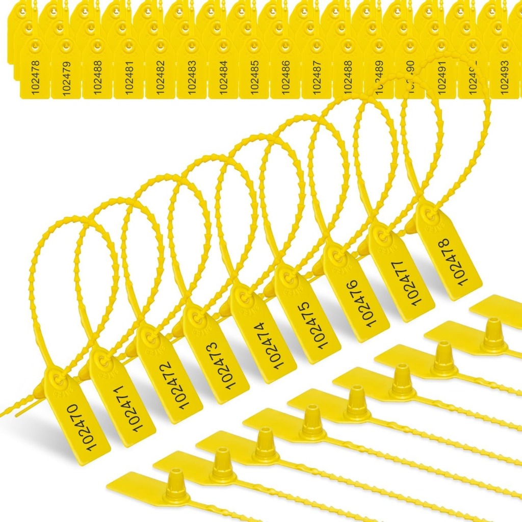 

Mi 100pcs Segel Locis Security Seal 25cm Segel Plastik Sekuriti Dengan Nomor Segel Koper Panel