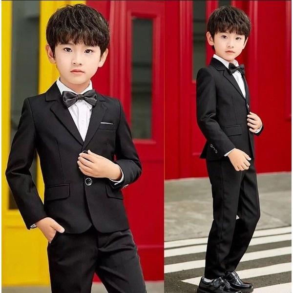 SETELAN 2IN1 ANAK LAKI LAKI COWOK JAS BLAZER + CELANA PANJANG SET BRUNO KID PAKAIAN PESTA KONDANGAN 