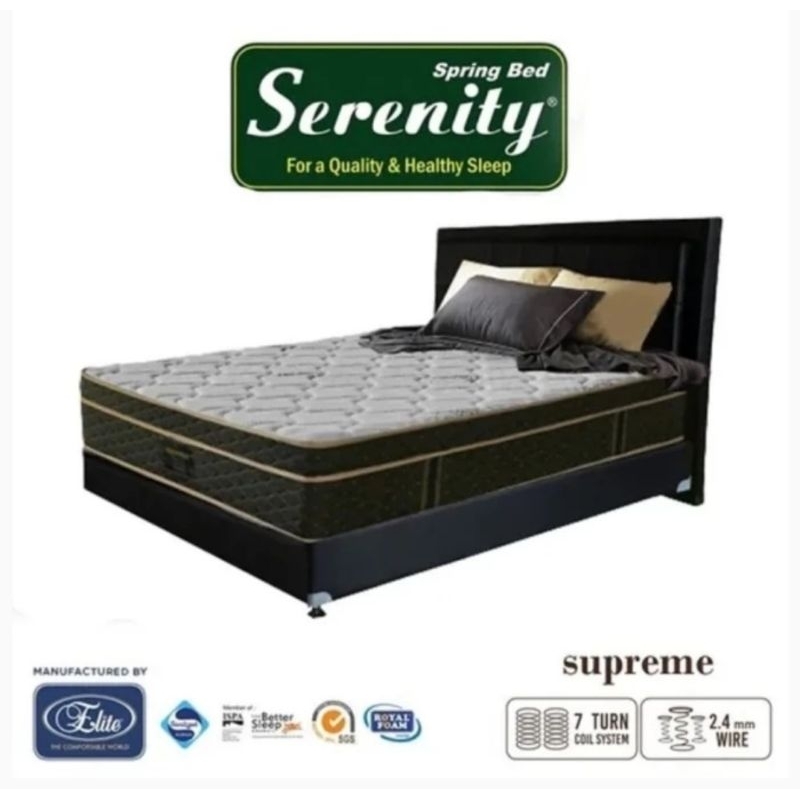 Kasur springbed elite supreme 160x200 Kasur Plustop Tebal 30 cm Kasur garansi pabrik