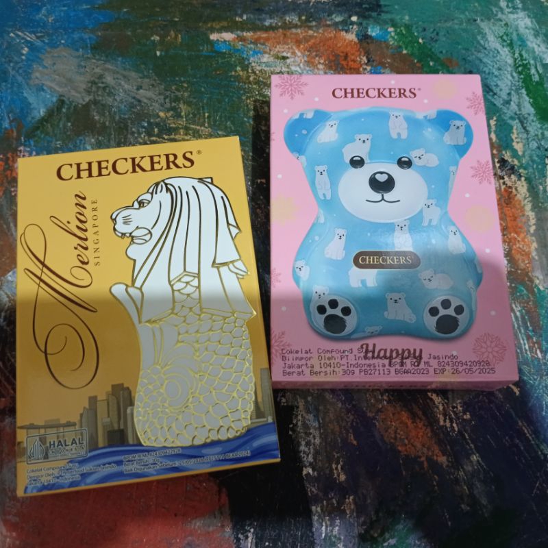 

Checkers Milk 30gr Chocolate Merlion Singapore Truffle Coklat Susu