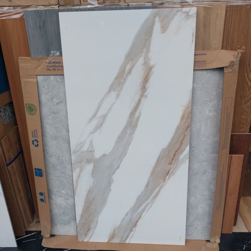 Granit 60x120 putih corak marmer fioran gold infinity