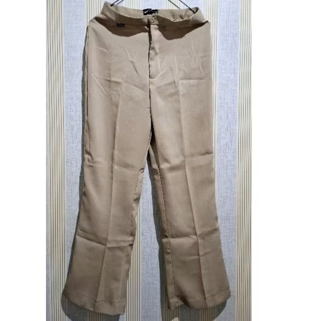 NET* CELANA KULOT KERJA WANITA COKLAT SUSU PREMIUM (PRELOVED)