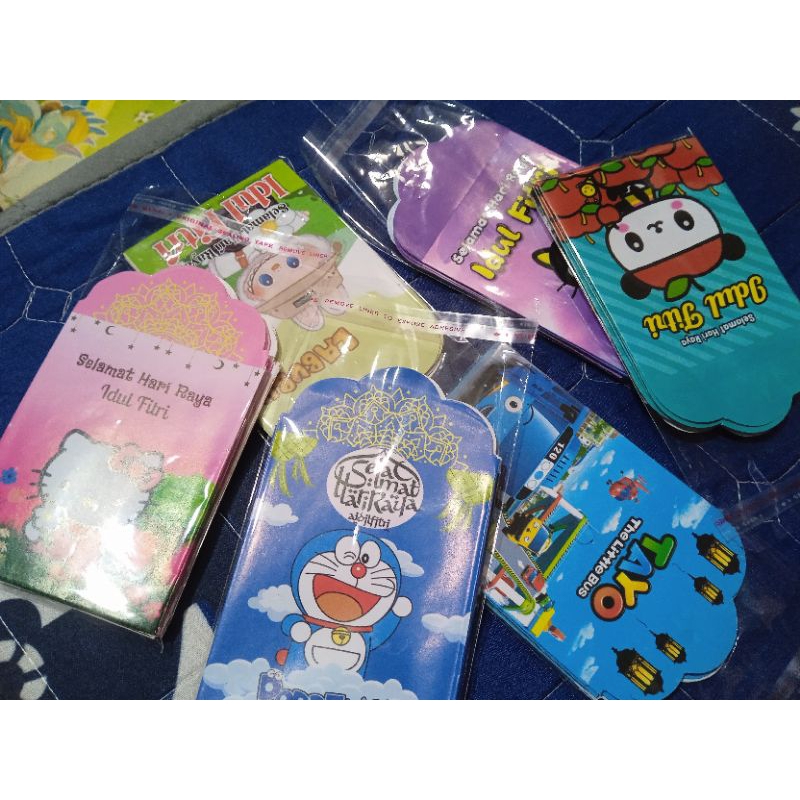 

Amplop lebaran medium motif hewan murah isi 10 lembar