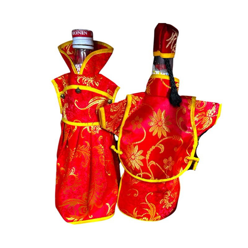 Baju Botol Couple Cheongsam Sangjit Wedding shuangxi Cina