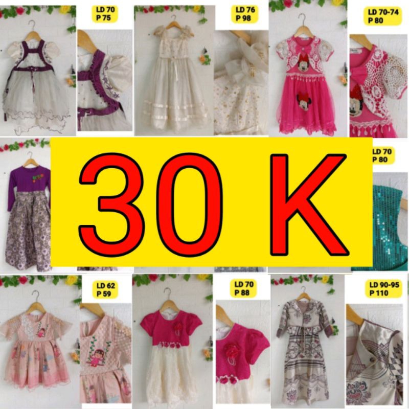 PROMO-dress gaun pesta anak 1-10 tahun pl