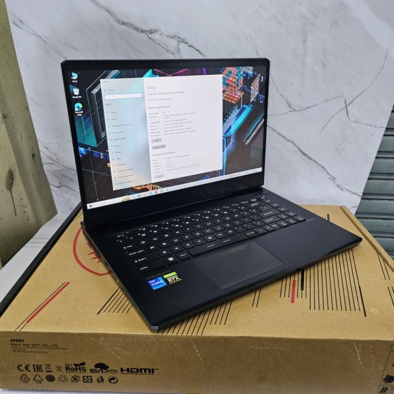 LAPTOP GAMING MSI GP66 CORE I7-11800H 16GB SSD 512GB VGA RTX3060 FULL SET