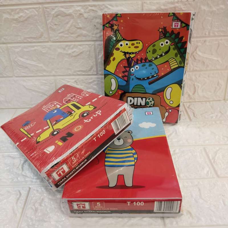 

Buku Tulis Tiara isi 100 Lembar 1Pak (5Buku) Kwarto