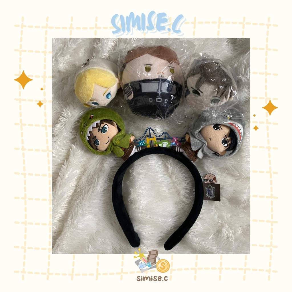 Attack On Titan (AOT) Plush / Boneka Shingeki No Kyoujin (SNK) - Historia Reiss, Levi Ackerman, Eren