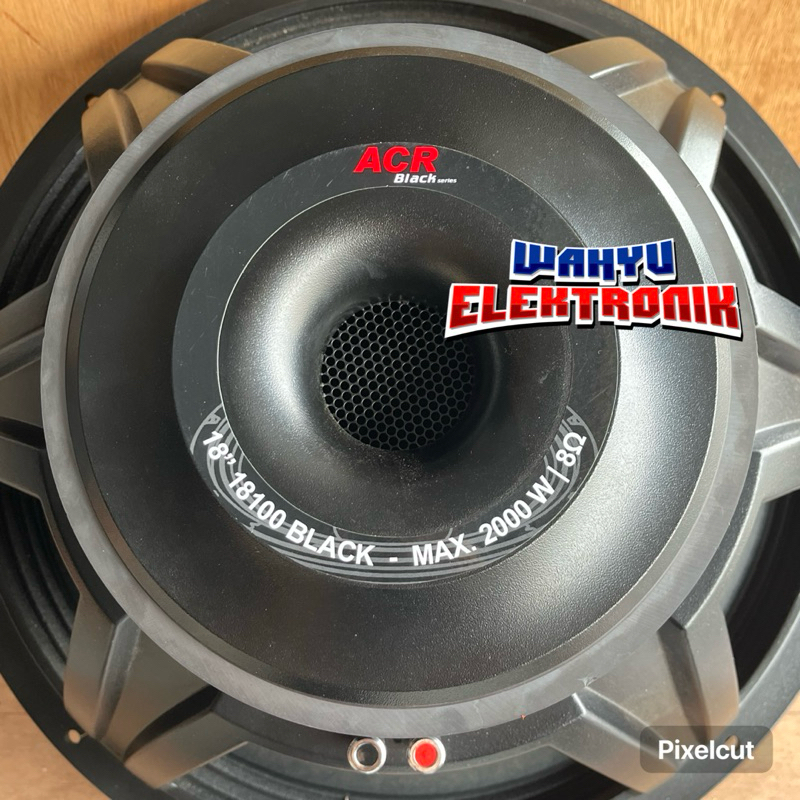 Speaker new ACR 18inch coil 4inch untuk Subwofer // Speaker ACR 18100 Black 18inch 2000 Watt Subwoof