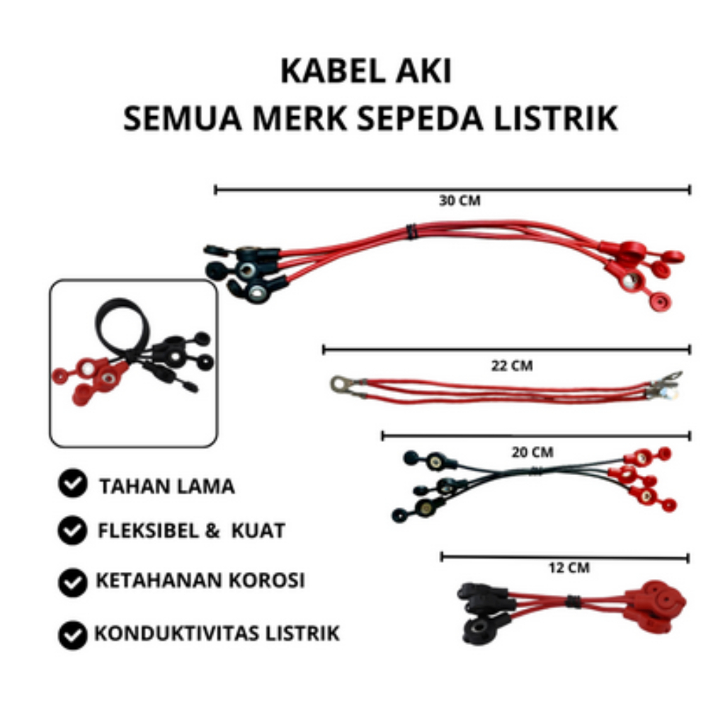 Kabel Jumper Aki Sepeda Listrik