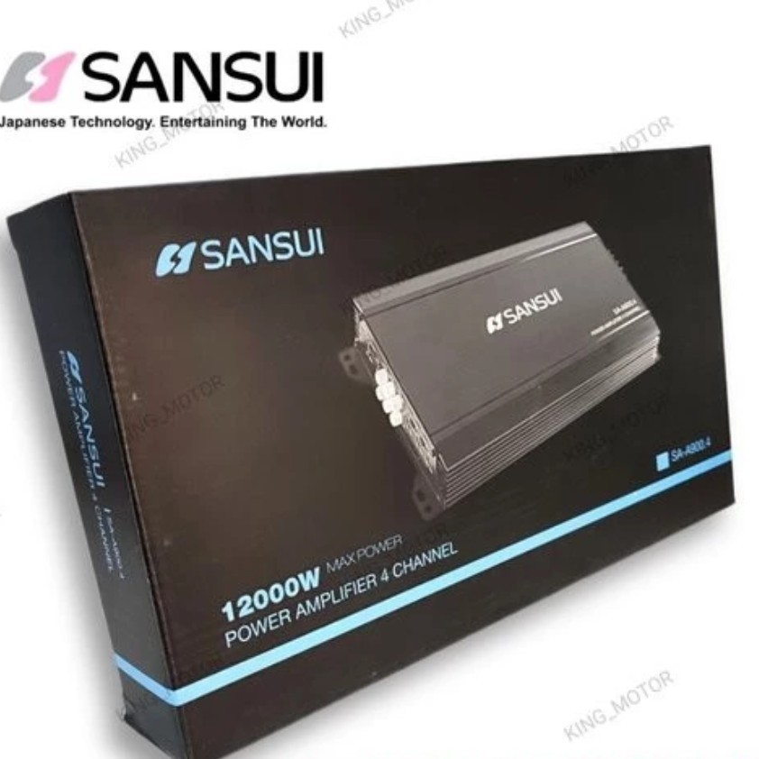 Power Amplifier 4 Channel Sansui SA- A900.4 Power Audio Mobil