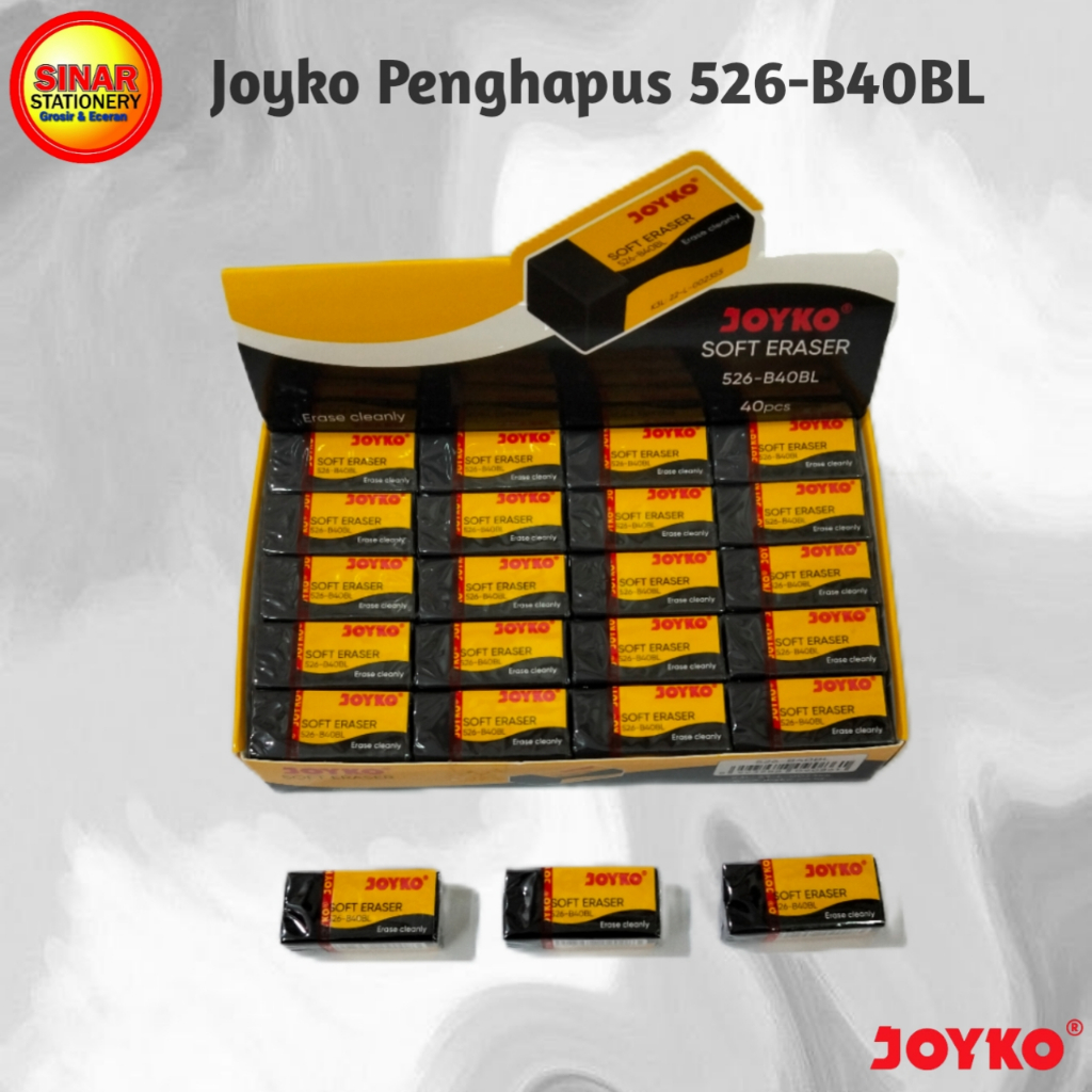 

Joyko Penghapus Hitam 526-B40BL (40 pcs)