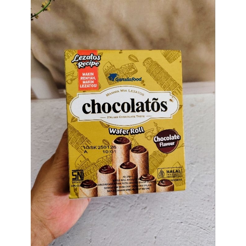 

Gery Chocolatos Wafer Roll per box isi 24