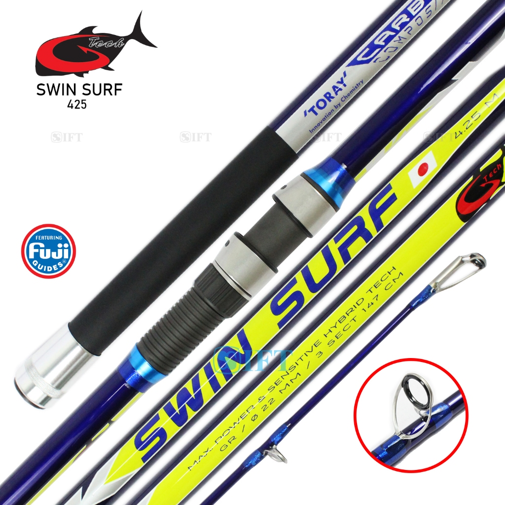 Joran G-TECH SWIN SURF 425 450 | Salt Water Japan | Spinning Casting Rockfishing Pasiran Laut Resmi 