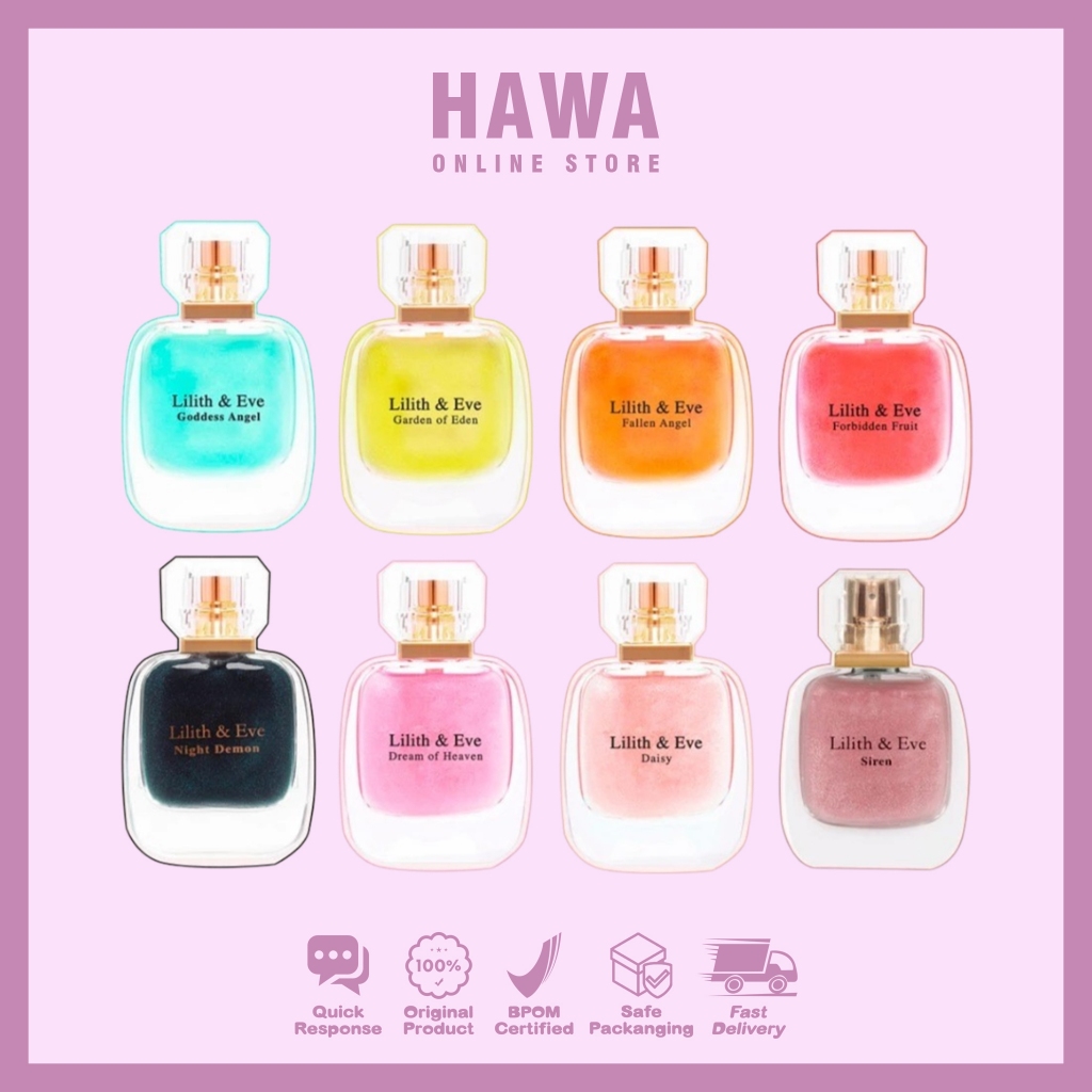 LILITH and EVE PARFUME EDP 30ml Parfum Tahan Lama - Black Opium | Daisy | Garden of Eden | Forbidden