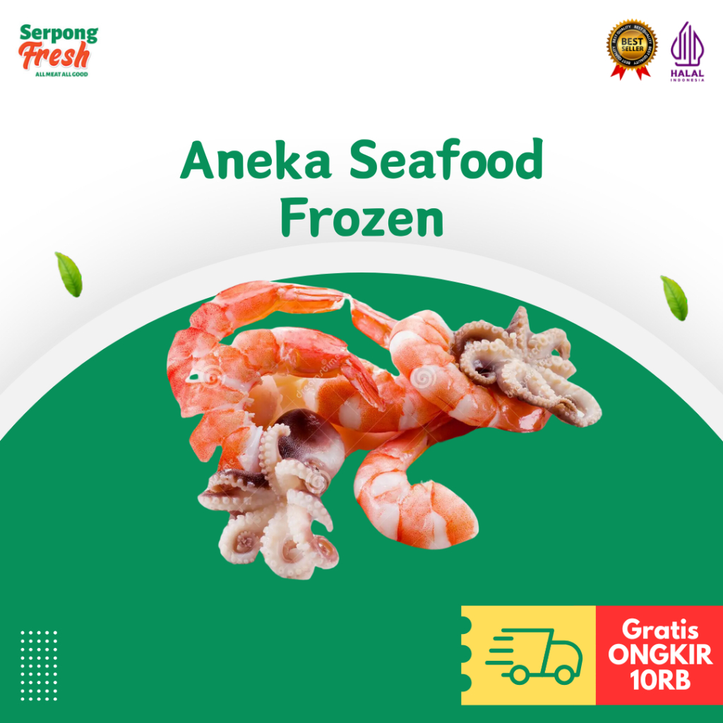 

Aneka Seafood Cumi Asin Tube Ring Flower Udang Kupas S M L Octopus Cut Frozen
