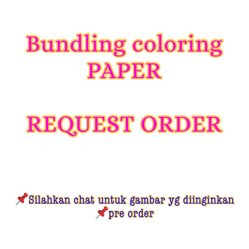 

MDK - Bundling coloring Paper isi 15 lembar PO FREE STICKER