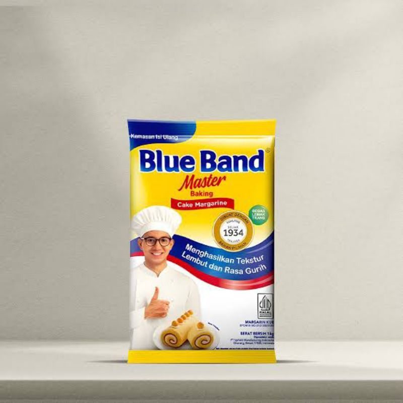 

BLUE BAND MASTER cake Margarine Pillow 1KG PCS kemasan pabrik (ed FEBRUARI 2026)