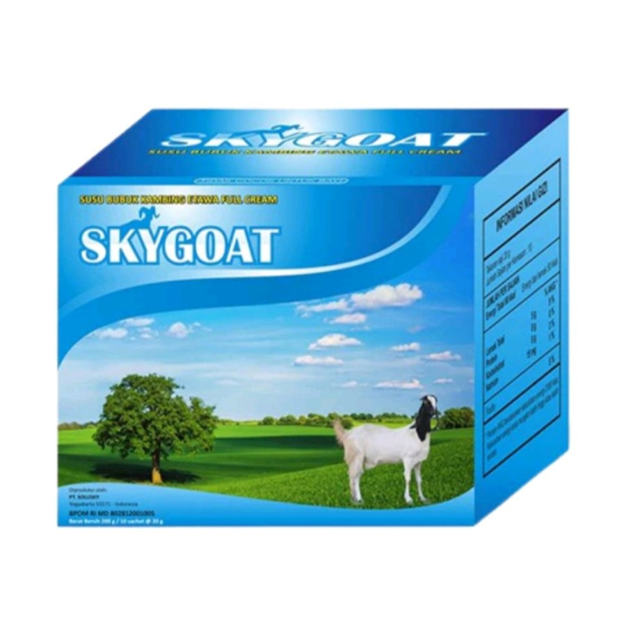 

SKYGOAT - Susu Kambing Etawa Bubuk SKY GOAT Original Vanilla 1 Box Isi 10 Sachet
