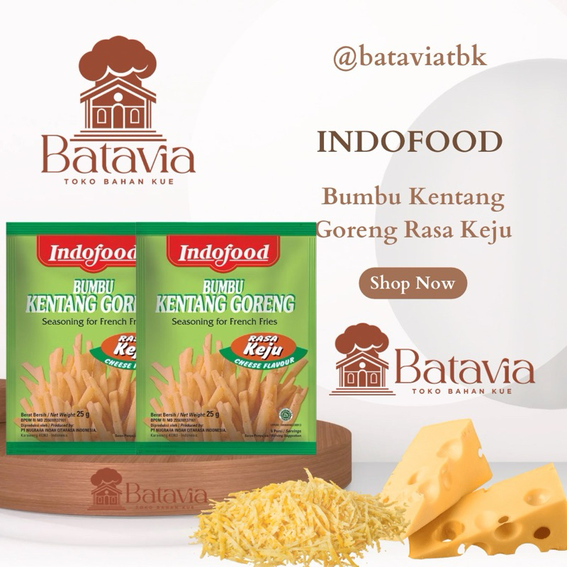 

Indofood Bumbu Kentang Goreng Rasa Keju 25g