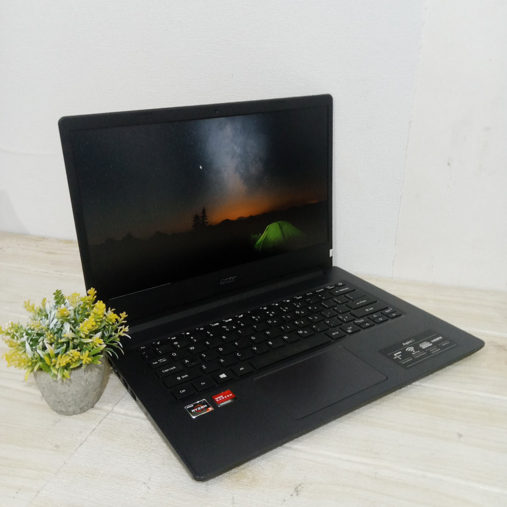 Acer Aspire 3 A314-22 Ryzen 3 RAM 4GB SSD 256GB Layar 14in Slim 3jutaan Mulus Garansi