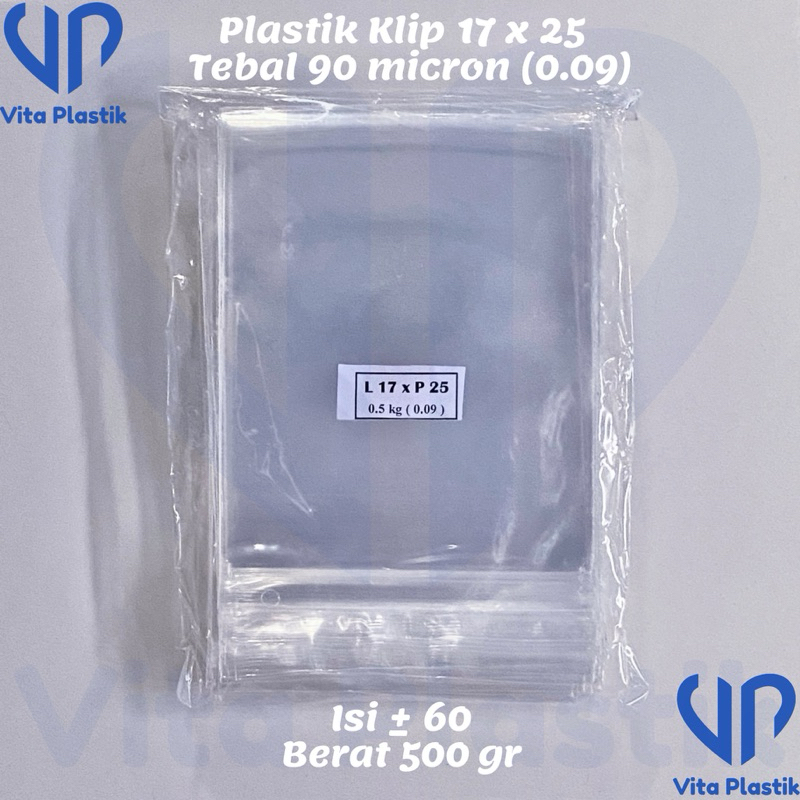Plastik Klip PP 17x25 Ketebelan 0.09