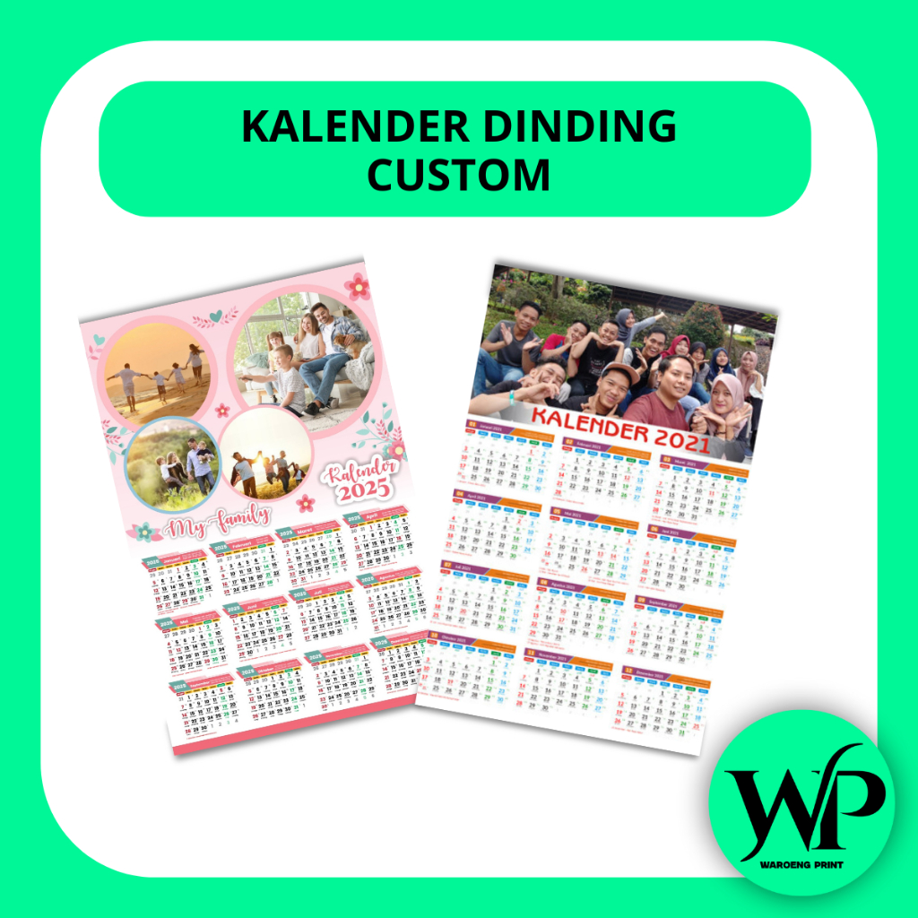

Kalender Dinding 31x48 cm | Custom & Promosi