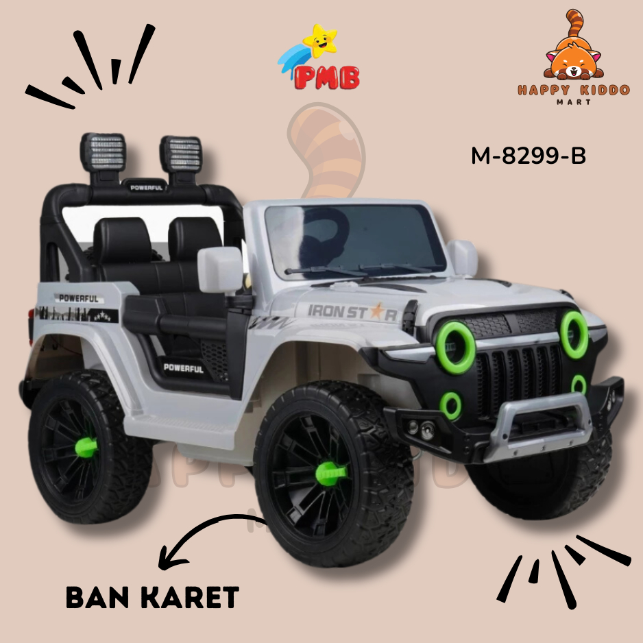 MOBIL AKI ANAK M-8299-B BAN KARET PMB TOYS // MOBIL AKI REMOTE DAN MANUAL GAS