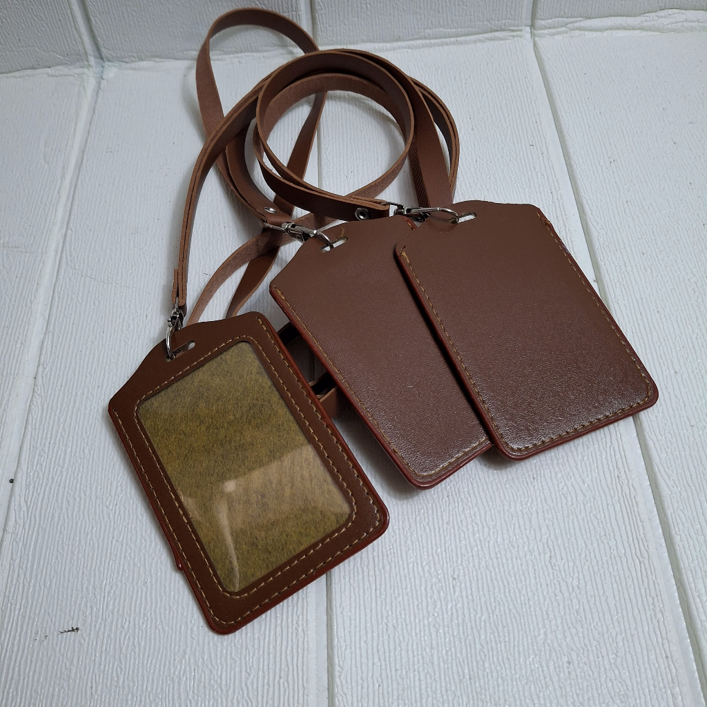 

Tali + Id Card holder KULIT / tempat id card Kulit Set tali