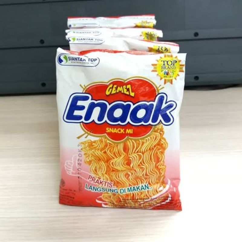 

SNACK MIE GEMEZ ENAAK MIE GORENG INSTANT PRAKTIS 1 RENCENG ISI 10 PCS X 18 GR