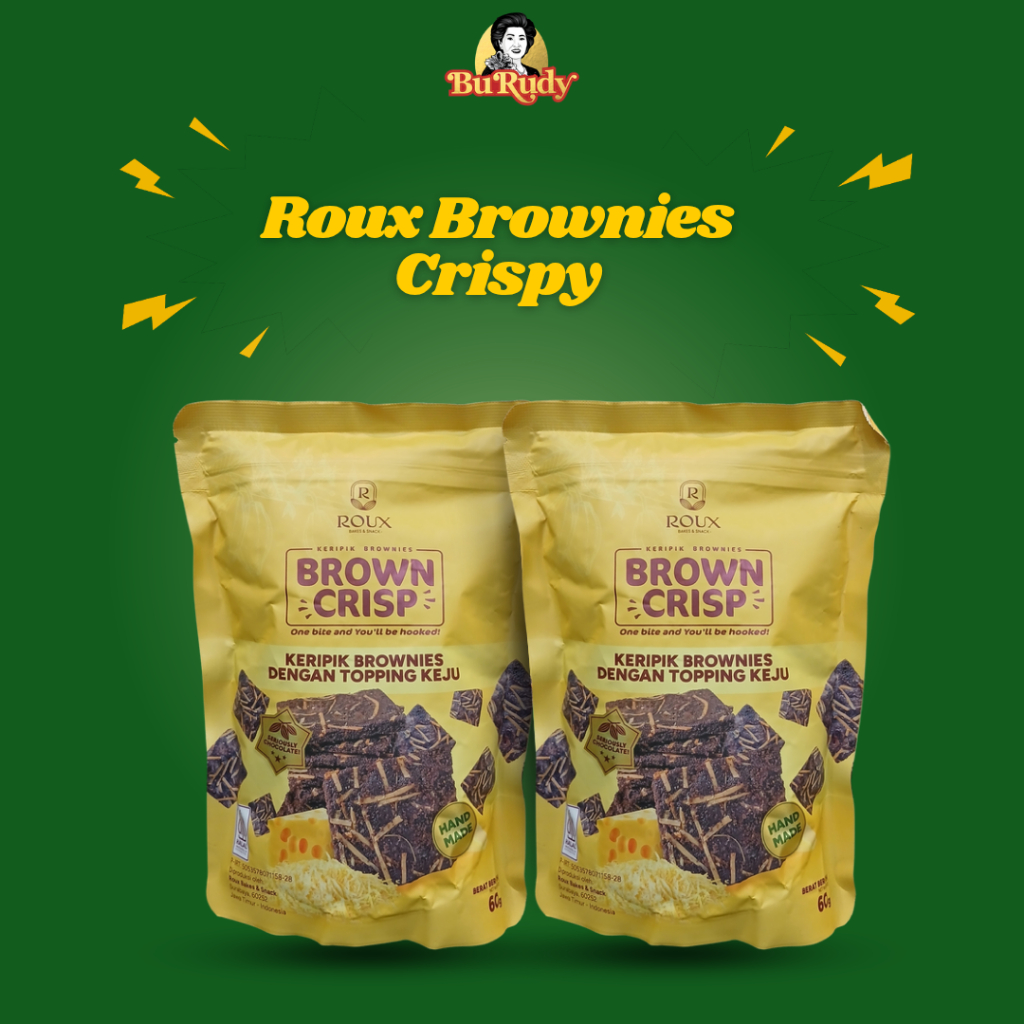 

Roux Crispy Brownies | Keripik Brownies Dengan Topping Keju 60gr