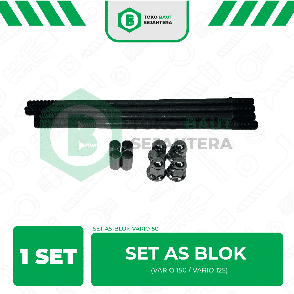1 SET AS BLOK-BAUT-ANCER-TUSUK-SATE HONDA MOTOR VARIO-125 / VARIO-150-NEW-BARU-FI