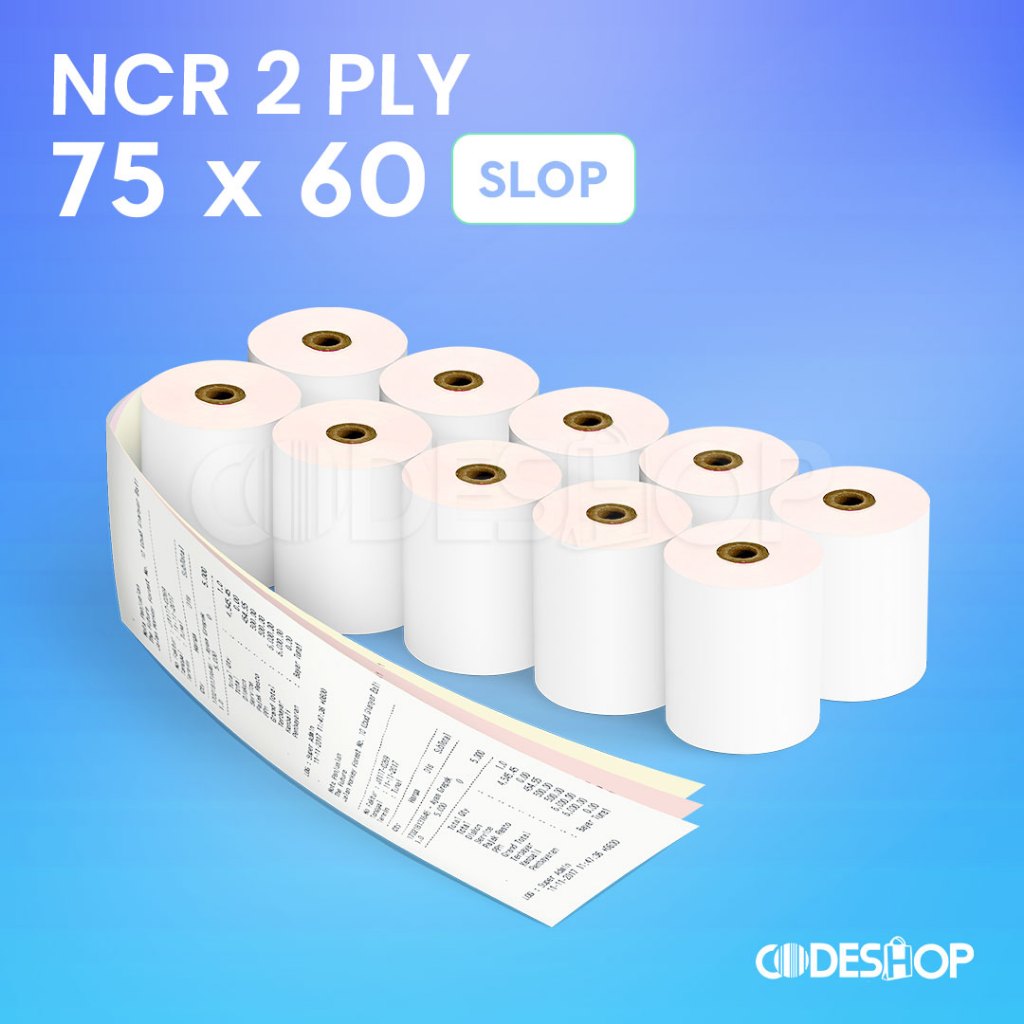 

PAPER KASIR 75X60 NCR 3 PLY RANGKAP 3 UNTUK PRINTER EPSON TMU220