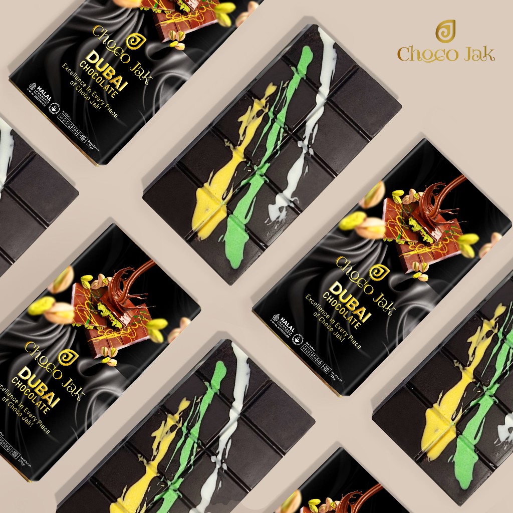 

Choco Jak Coklat Dubai Viral JUMBO [275gr] Coklat Viral Kacang Pistachio Enak dan Lezat Snack